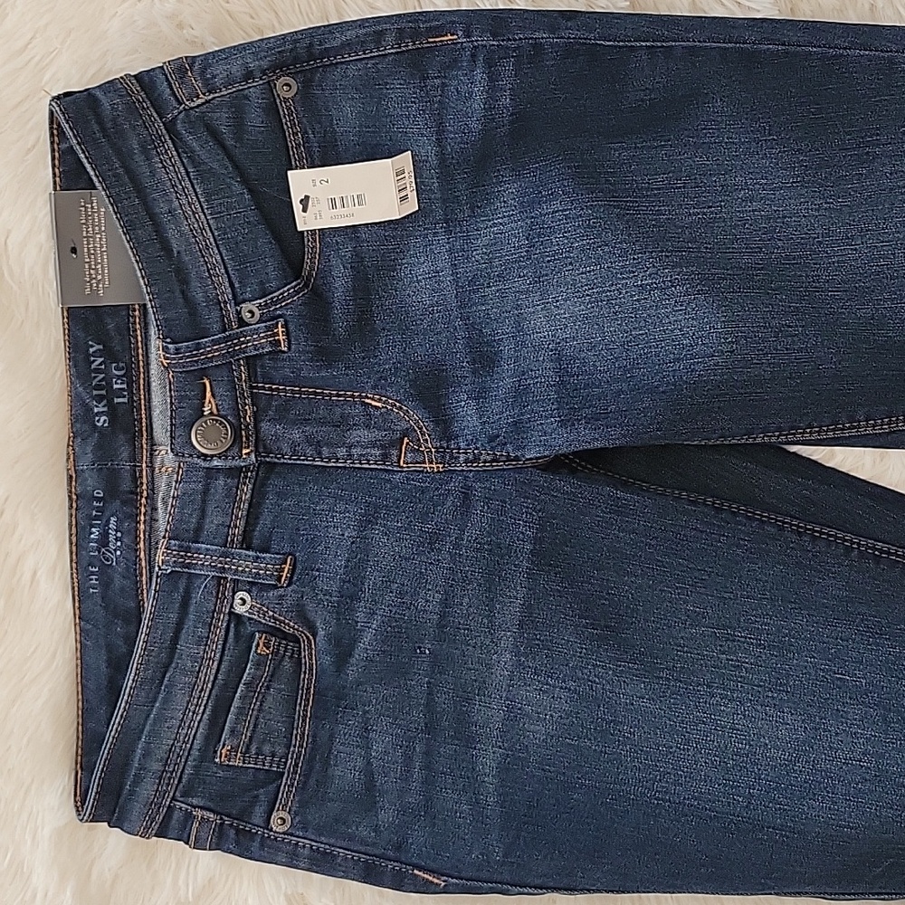 The Limited Dark Wash Skinny Jeans Women Size 2R NWT - Picture 2 of 11